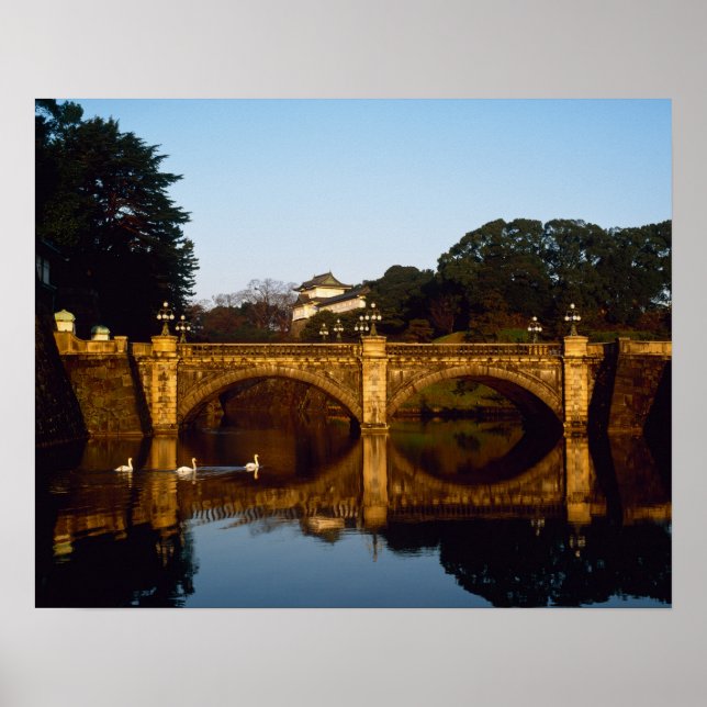Imperial Palace, Nijubashi Bridge, Tokyo, Japan Poster (Front)
