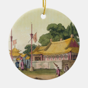 Imperial Palace, Tokyo, plate 54 from 'Le Costume Ceramic Ornament