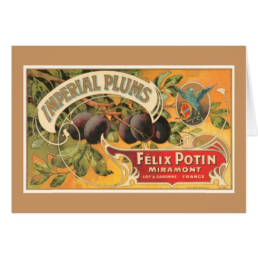 Imperial Plums Cards (Front Horizontal)