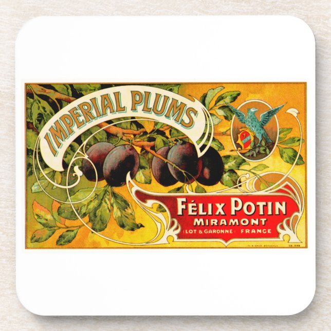 Imperial Plums Drink Coaster (Front)