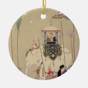 Imperial Procession (colour litho) Ceramic Ornament