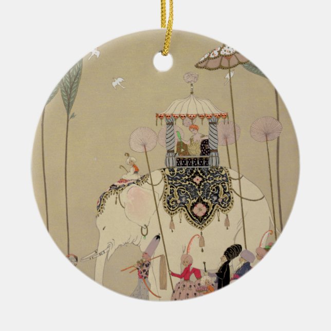 Imperial Procession (colour litho) Ceramic Ornament (Front)