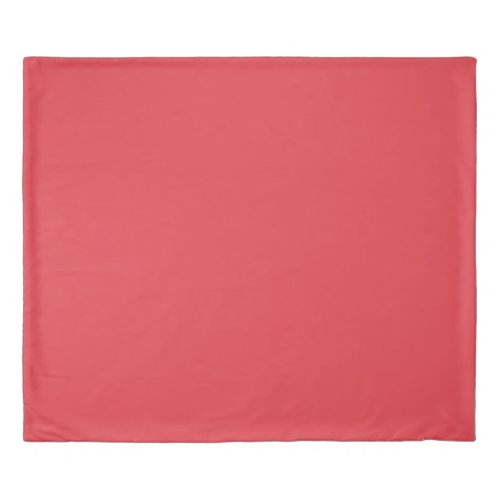 Imperial Red Solid Color Duvet Cover