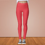 Imperial Red Solid Color Leggings<br><div class="desc">Imperial Red Solid Color</div>