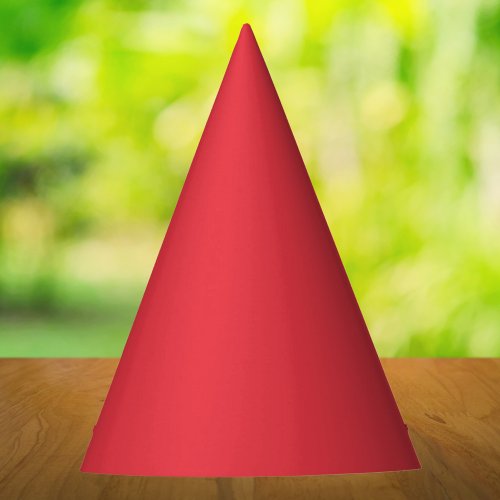 Imperial Red Solid Color Party Hat