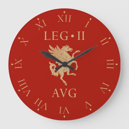 Imperial Roman Army _ Legio II Augusta Large Clock