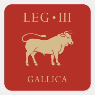 Imperial Roman Army - Legio III Gallica Square Sticker