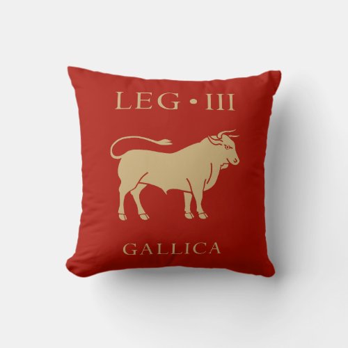 Imperial Roman Army _ Legio III Gallica Throw Pillow