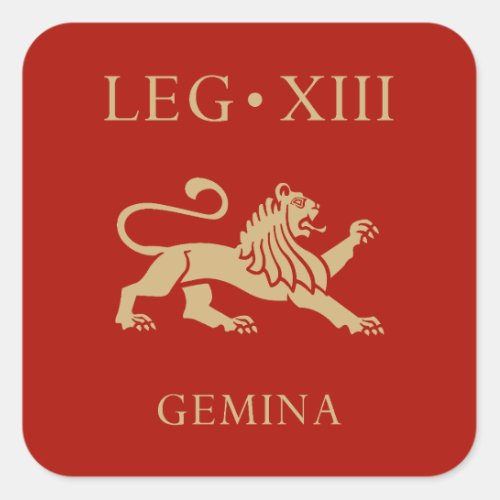 Imperial Roman Army _ Legio XIII Gemina Square Sticker