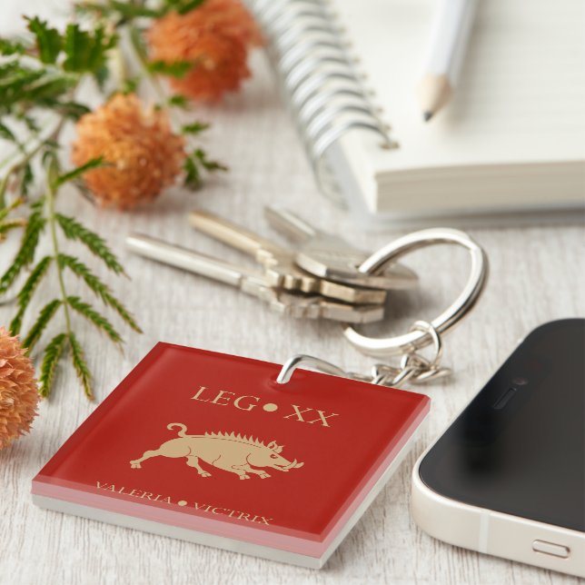 Imperial Roman Army - Legio XX Valeria Victrix Keychain (Front Right)