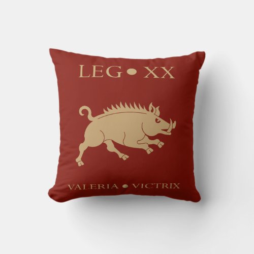 Imperial Roman Army _ Legio XX Valeria Victrix Throw Pillow