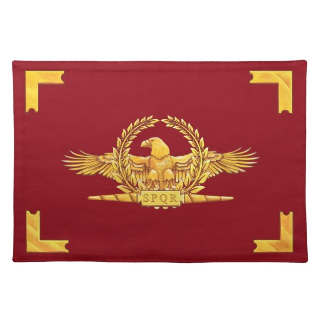 Imperial Roman SPQR Eagle Vexillum Placemat (Front)