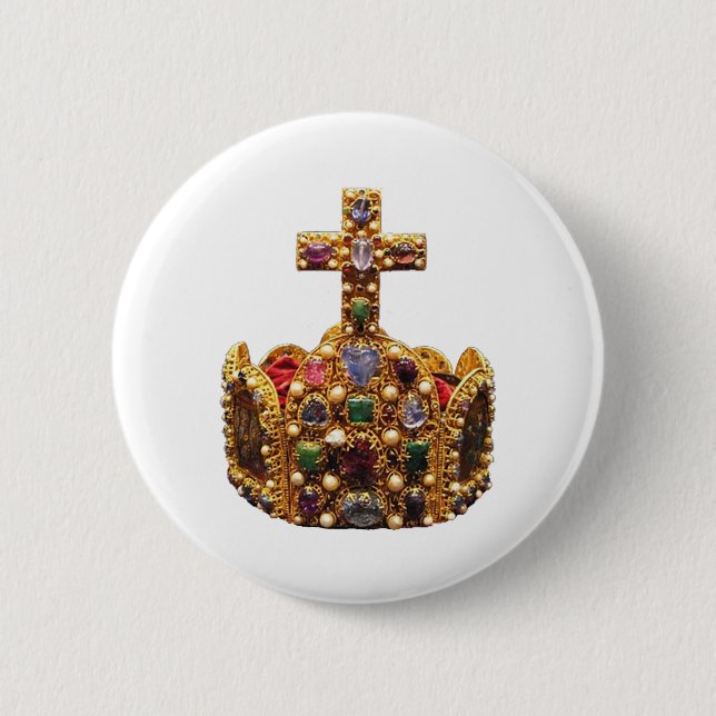 Imperial Royal Crown of the Holy Roman Empire Button (Front)
