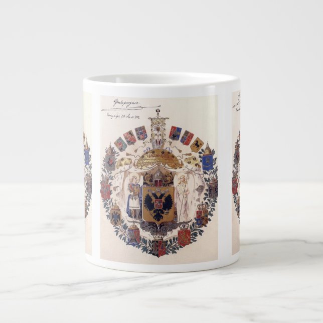Imperial Russia greater coat of arms Giant Coffee Mug (Front)