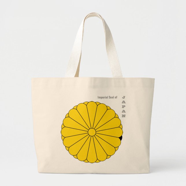 Imperial Seal of JAPAN Large Tote Bag (Front)