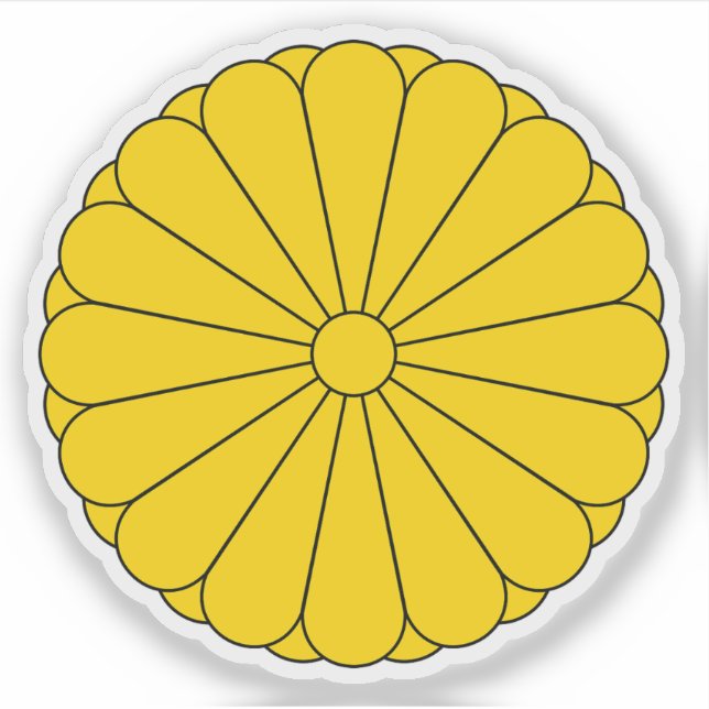 Imperial Seal of Japan  Sticker (Front)