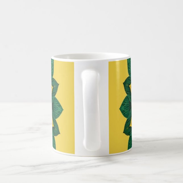 Imperial Solar Flower Mandala Luxury Keychain  Coffee Mug (Handle)