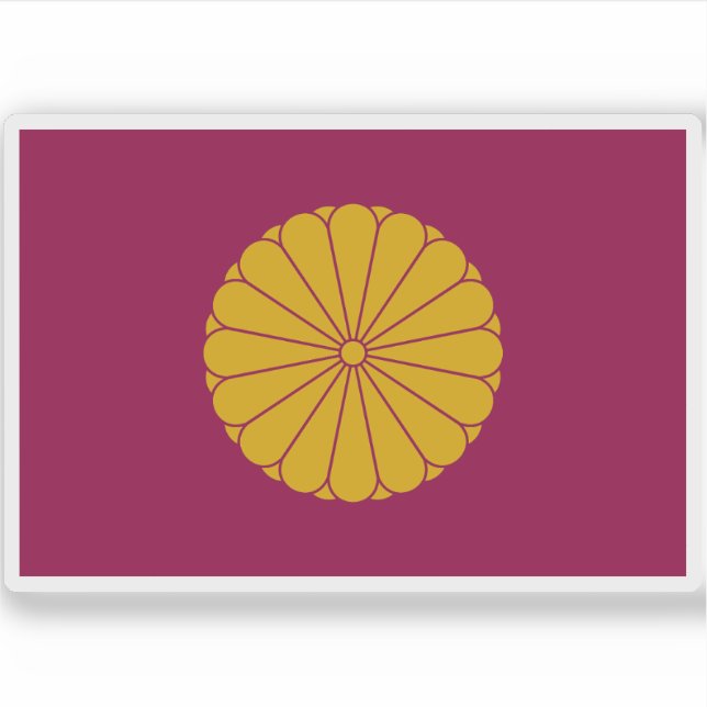 Imperial standard of emperor emeritus (2019–today) sticker (Front)
