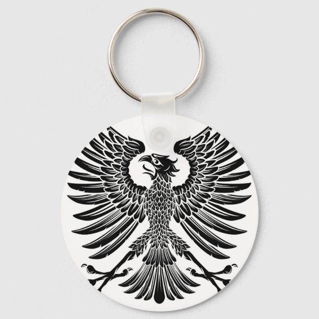 Imperial Style Eagle Emblem Keychain (Front)