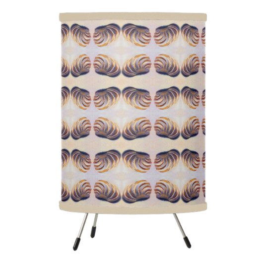 Imperial Venus Shell Pattern Tripod Lamp (Left)