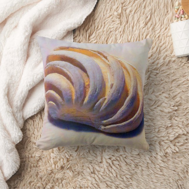 Imperial Venus Shell Throw Pillow (Blanket)