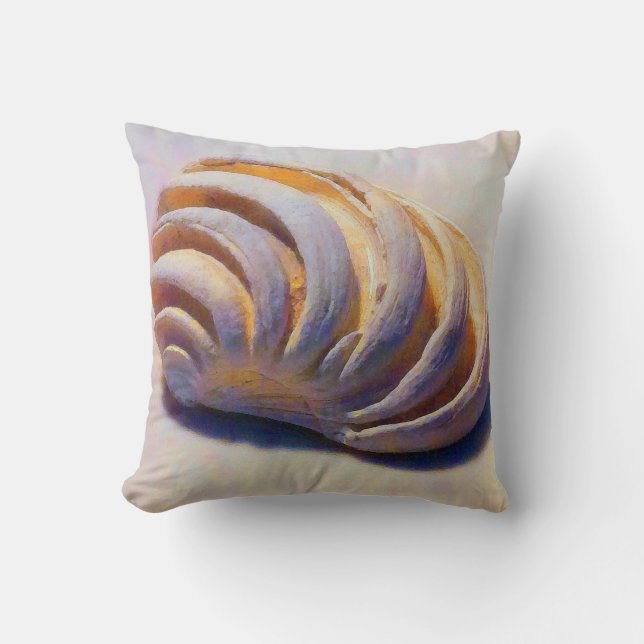 Imperial Venus Shell Throw Pillow (Front)