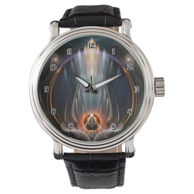 Imperial View Fractal Art Wrist Watch (Front)