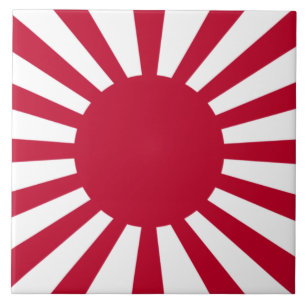 Imperial War Flag of Japan Ceramic Tile