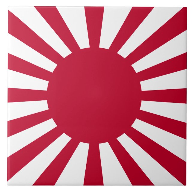 Imperial War Flag of Japan Ceramic Tile (Front)