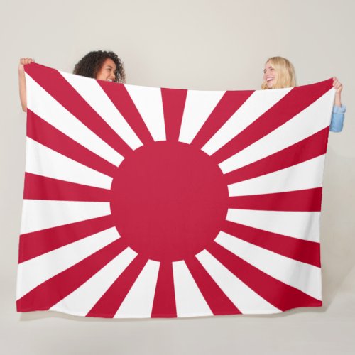 Imperial War Flag of Japan Fleece Blanket
