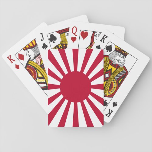 Imperial War Flag of Japan Playing Cards