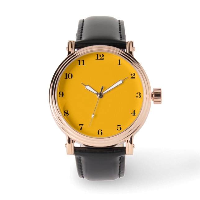 Imperial Yellow Solid Color  Watch (Front)