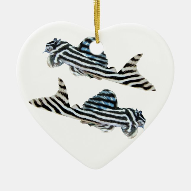 “Imperial Zebra Pleco”の優良製品 Ceramic Ornament (Front)