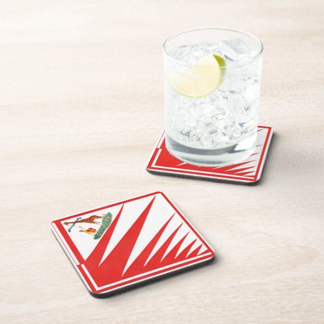 Imperiale Contrada della Giraffa - Giraffe Palio Beverage Coaster (Right Side)