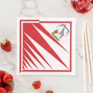Imperiale Contrada della Giraffa - Giraffe Palio Paper Dinner Napkins
