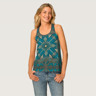 Imperturbability pattern tank top