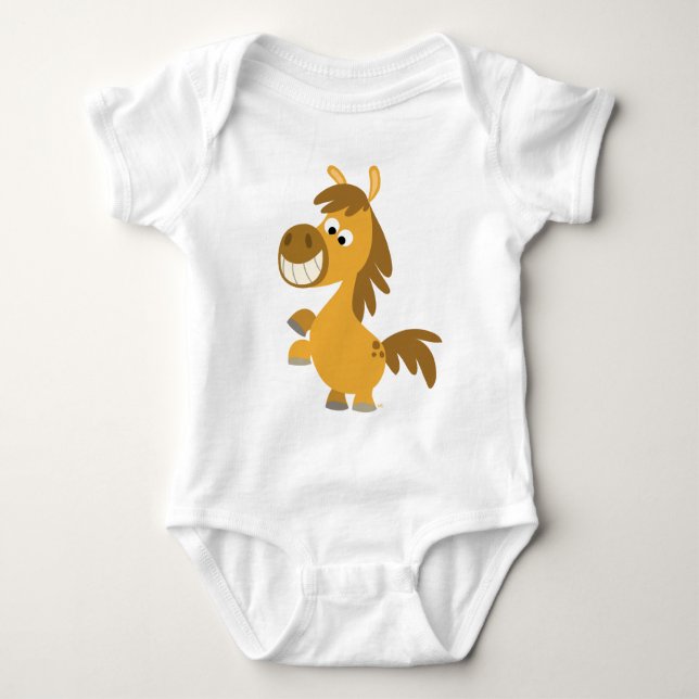 Impetuous Cartoon Pony Baby Apparel Bodysuit (Front)