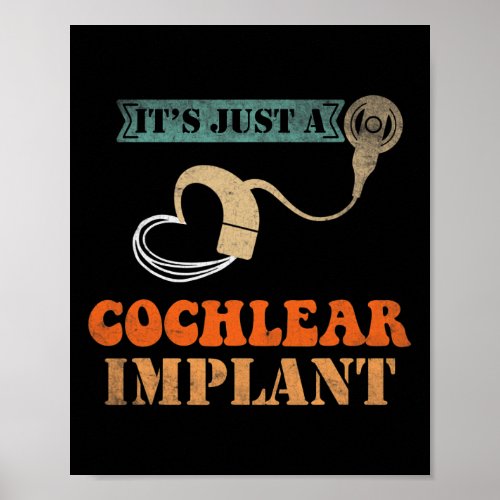 Implant Hard Of Hearing Vintage Hearing Impaired  Poster