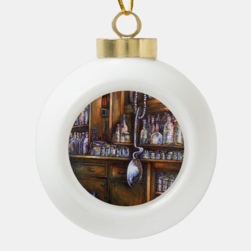 Implicitly Understood Ceramic Ball Christmas Ornament