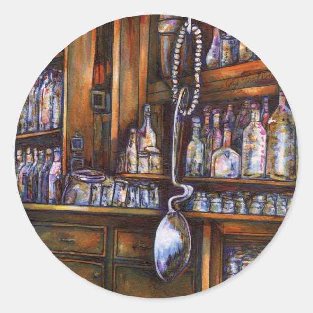 Implicitly Understood Classic Round Sticker (Front)