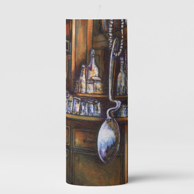 Implicitly Understood Pillar Candle (Front)