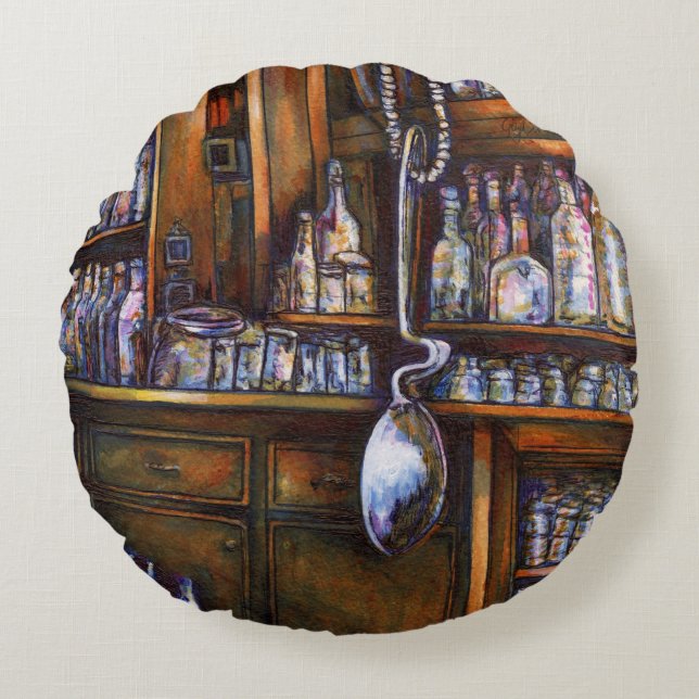 Implicitly Understood Round Pillow (Front)