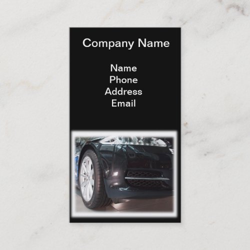 Import and Service of Luxury Cars Business Card Template