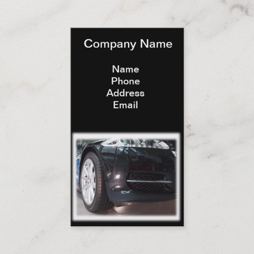 Customizable Import and Service of Luxury Cars Business Card Template