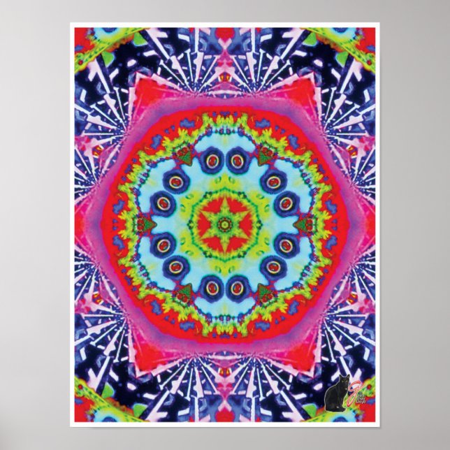 Import Kinetic Collage Kaleidoscope Poster (Front)