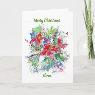 Importance of family, surviving loss personalized card