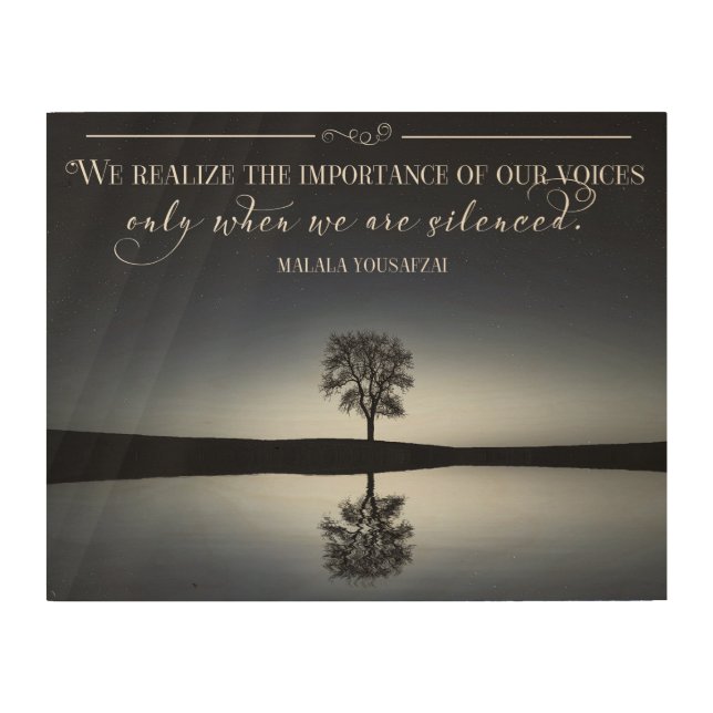 Importance Of Our Voices Wood Wall Art (Front)