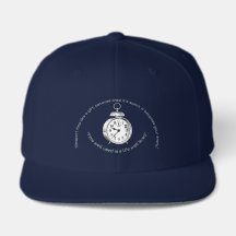 Importance of time quote design hat