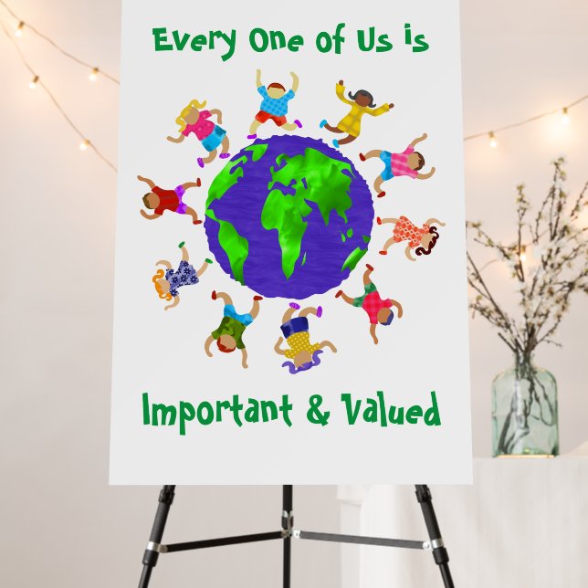 Important and Valued Children Foam Board (In Situ (Stand))