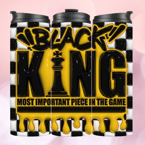 Important Black King 3d Inflated Tumbler Effect